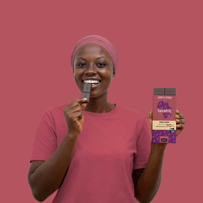 Mild Dark Schokolade Fairafric 70% Kakaoanteil