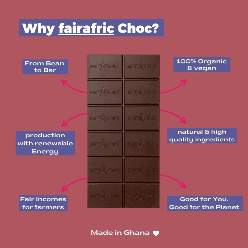 Mild Dark Schokolade Fairafric 70% Kakaoanteil