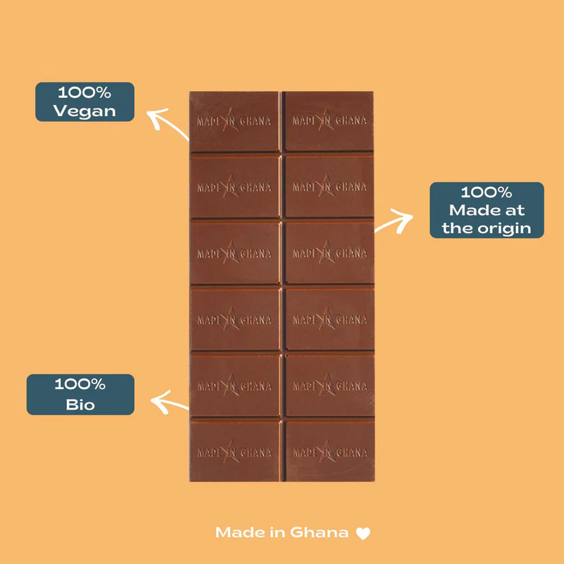 Fleur De Sel & Caramel Schokolade Fairafric 42% Kakaoanteil