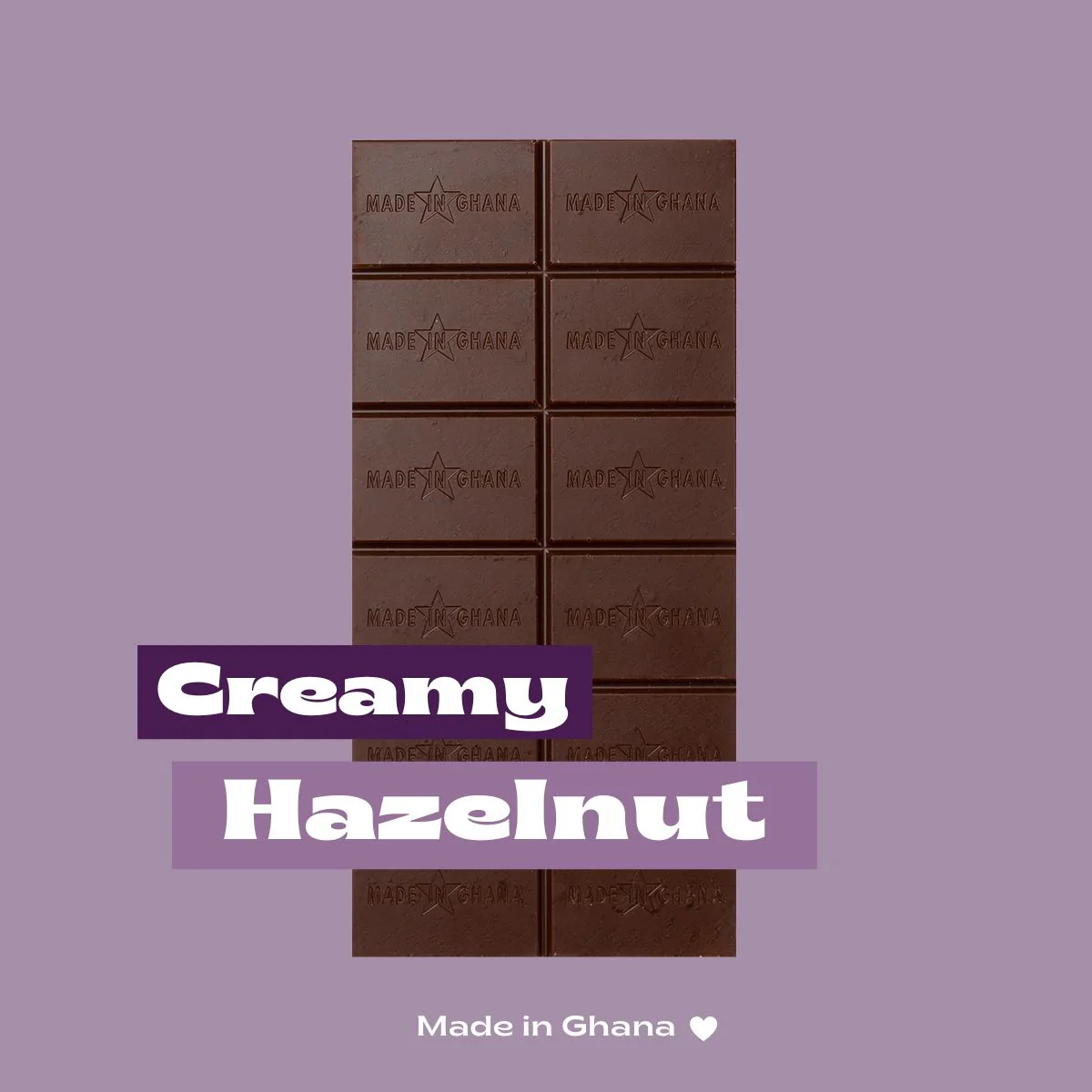 Creamy Hazelnut Schokolade Fairafric 42% Kakaoanteil