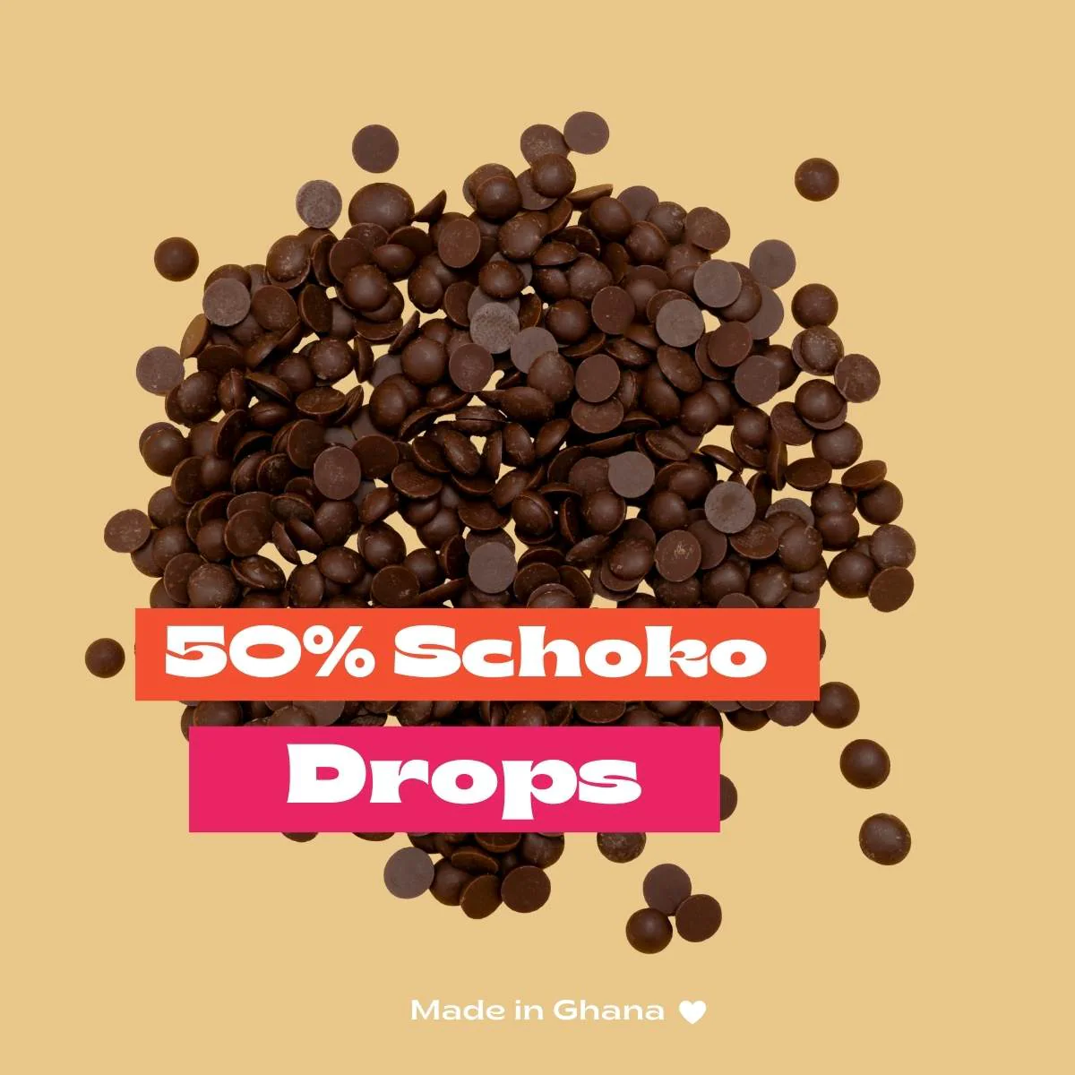 Schoko Drops Fairafric 50% Kakaoanteil