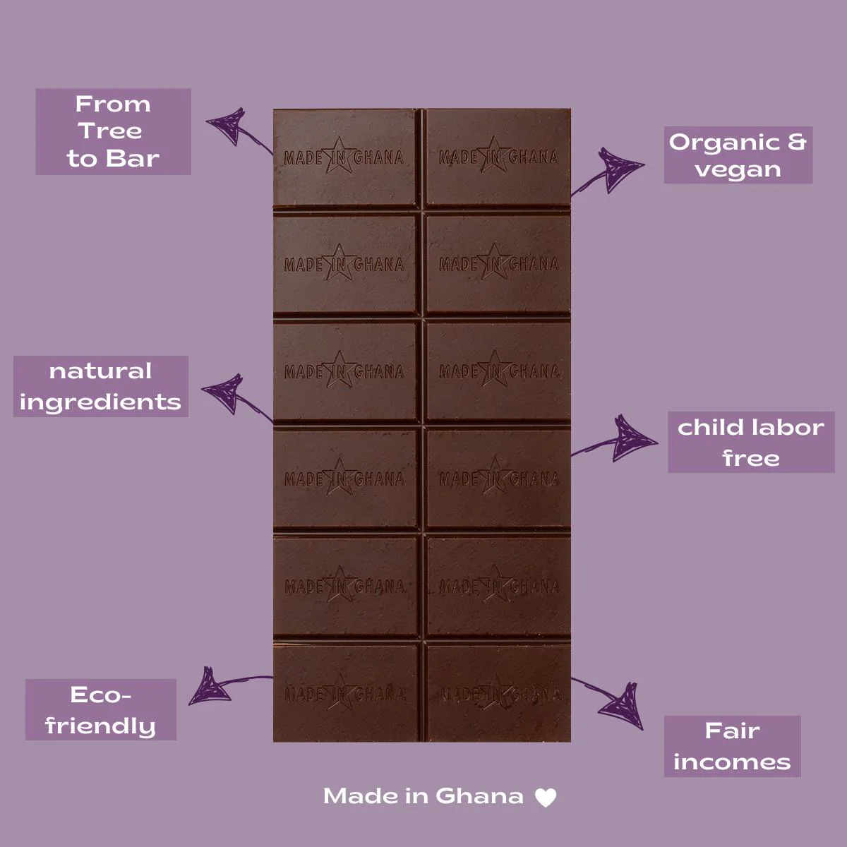 Creamy Hazelnut Schokolade Fairafric 42% Kakaoanteil