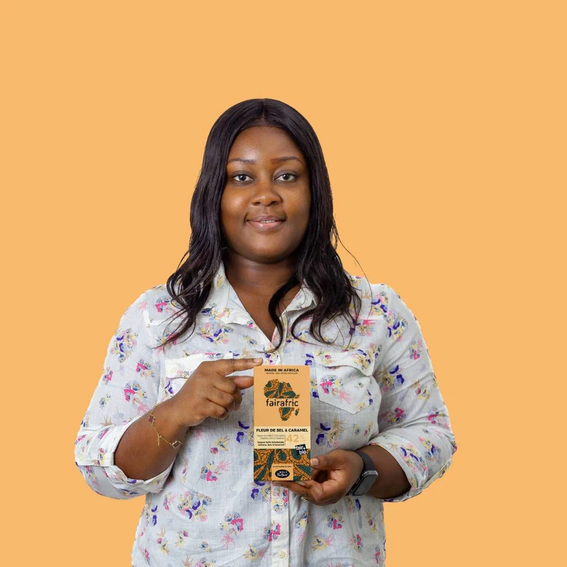 Fleur De Sel & Caramel Schokolade Fairafric 42% Kakaoanteil